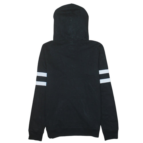 Hollister Men’s Black Pullover Hoodie Medium Logo Fleece Sweatshirt