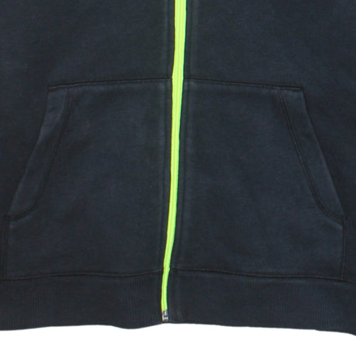 Under Armour Boys Black Full Zip Hoodie YXL Cotton Blend Hooded Sweatshirt