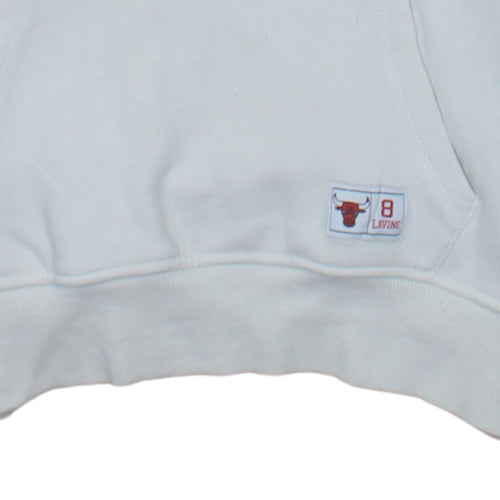 Primark NBA Chicago Bulls White Pullover Hoodie Men's L Graphic