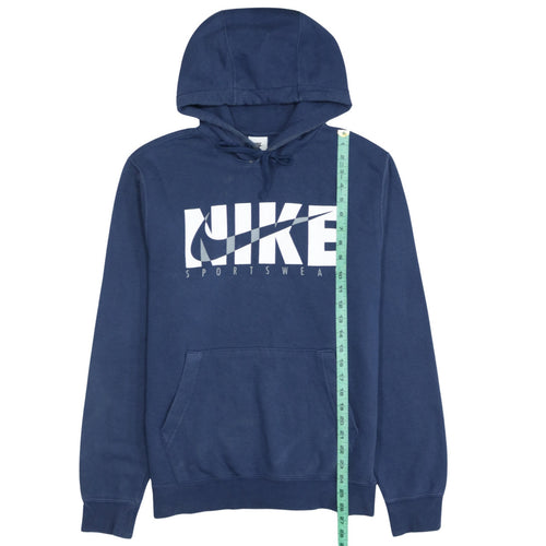 Nike Men's Blue Pullover Hoodie Small Tall Sportswear Logo