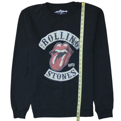 The Rolling Stones Men's Black Graphic Pullover Sweatshirt Size S