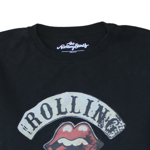 The Rolling Stones Men's Black Graphic Pullover Sweatshirt Size S