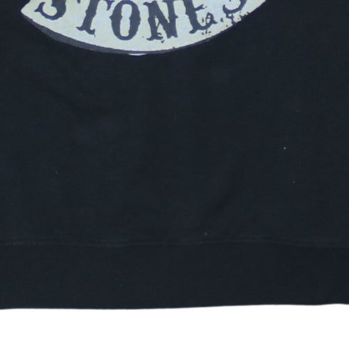 The Rolling Stones Men's Black Graphic Pullover Sweatshirt Size S