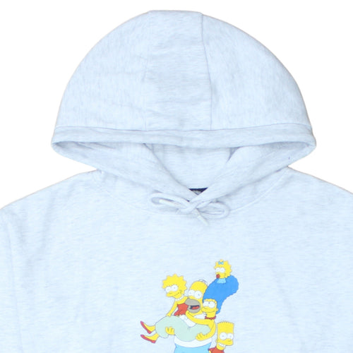 Primark The Simpsons Women's Grey Hoodie Size M 12/14 Pullover