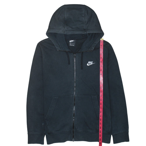 Nike Men's Black Full Zip Hoodie M Regular Fit Fleece Sweatshirt