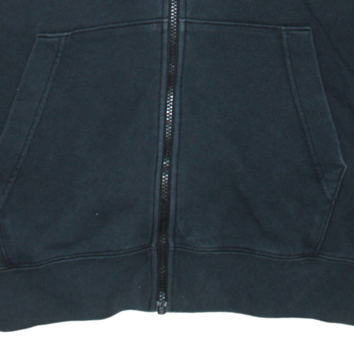 Nike Men's Black Full Zip Hoodie M Regular Fit Fleece Sweatshirt