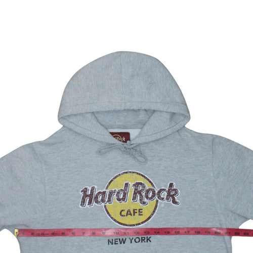 Hard Rock Cafe Women’s Grey Pullover Hoodie Medium Cotton Blend