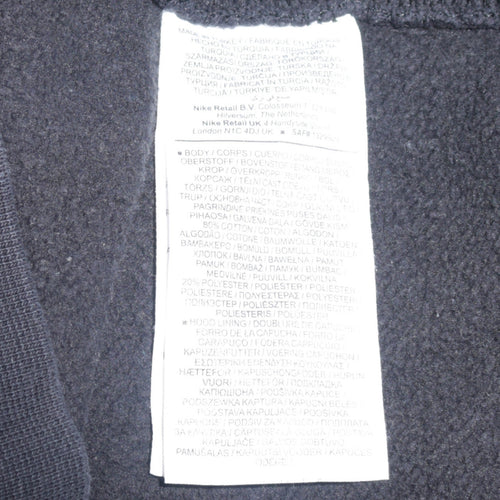 Nike Men's Black Pullover Hoodie Small Logo Graphic Sportswear