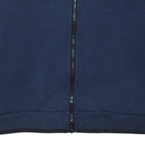 Nike Men's Navy Blue Full Zip Hoodie Size M Cotton Fleece