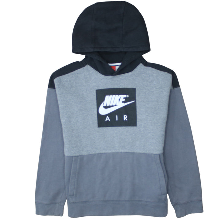Nike Boys Grey Colourblock Pullover Hoodie XL 13-15 Years