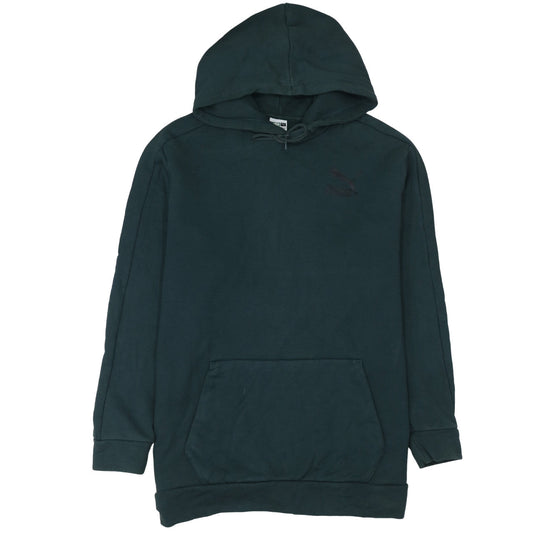 Puma Men’s Green Pullover Hoodie Size L Fleece Regular Fit