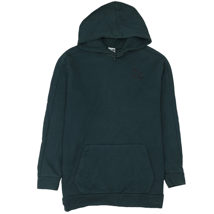 Puma Men’s Green Pullover Hoodie Size L Fleece Regular Fit