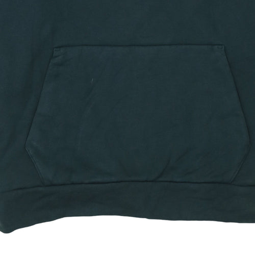 Puma Men’s Green Pullover Hoodie Size L Fleece Regular Fit