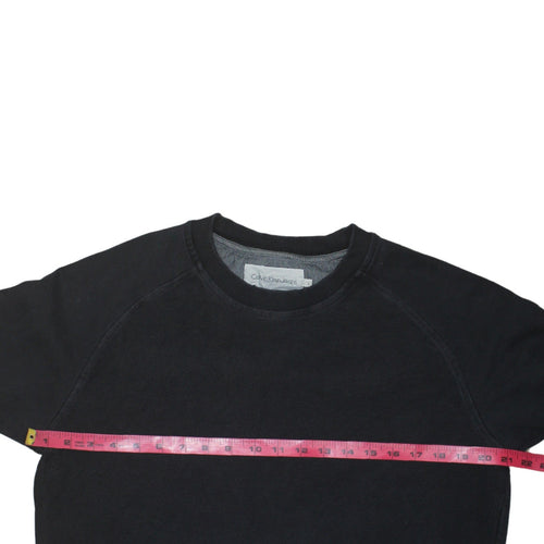 Calvin Klein Jeans Men’s Black Crew Neck Pullover Sweatshirt M