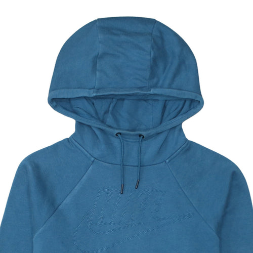 Nike Men's Blue Pullover Hoodie Size M Regular Fit Cotton Blend