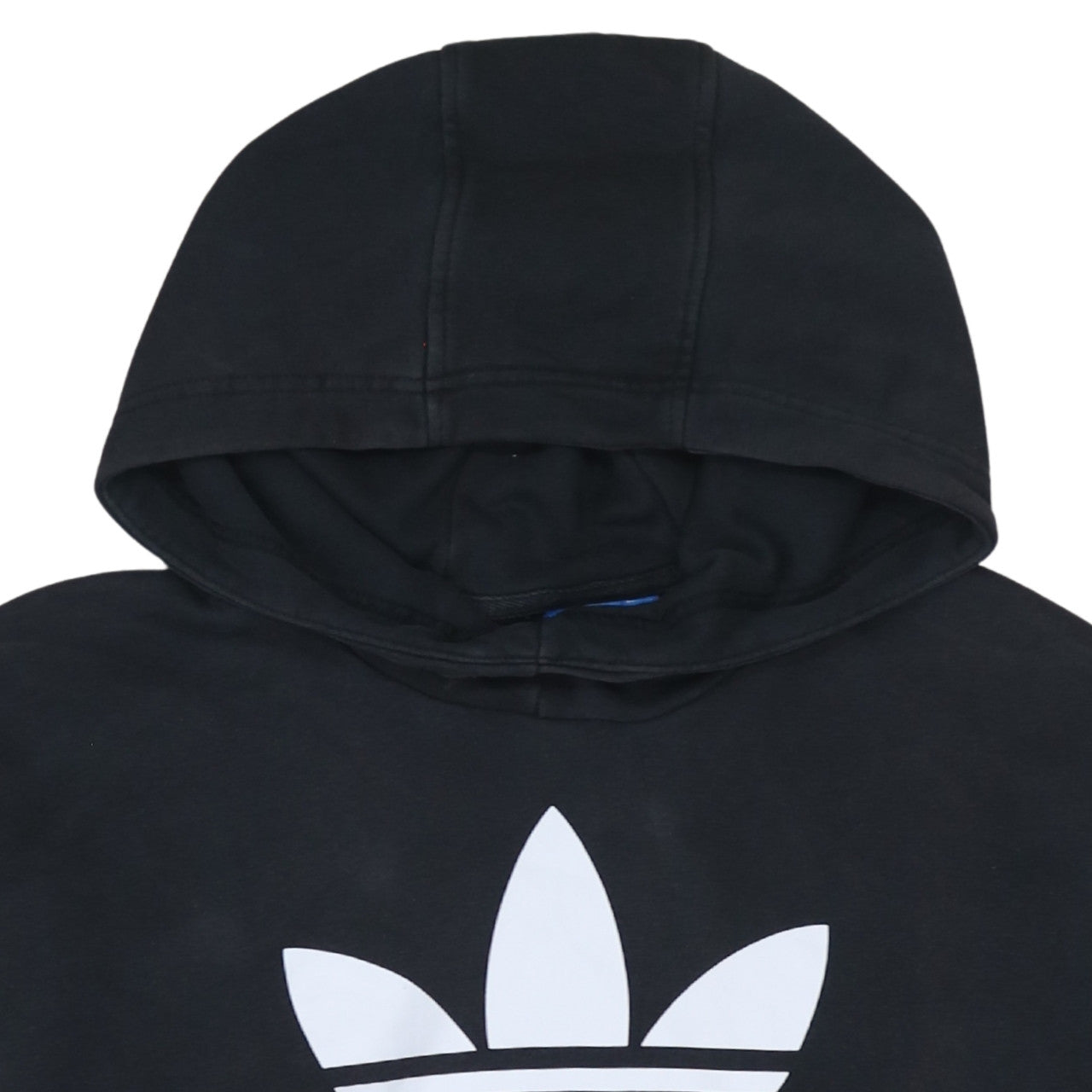 Adidas Women Black Pullover Hoodie Size 10 Trefoil Logo Comfortable Casual