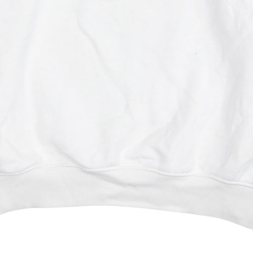 Tommy Jeans Men's White XS Pullover Logo Sweatshirt