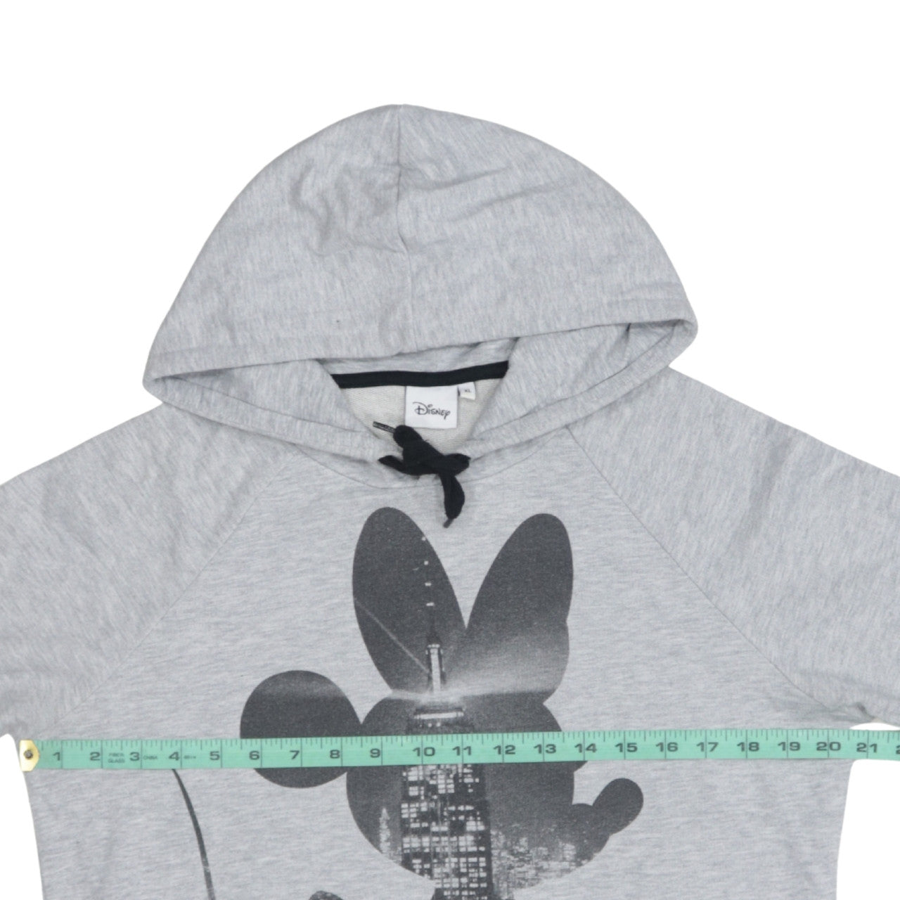 Disney Women Grey XL Pullover Hoodie Minnie Mouse Graphic Print
