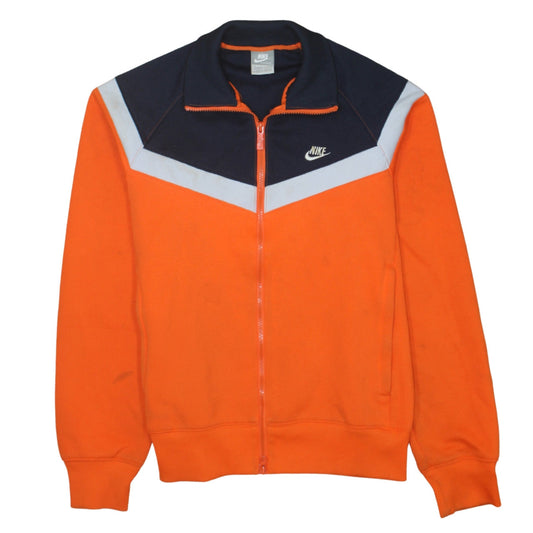 Nike Mens Orange Full Zip Sports Sweatshirt Size S