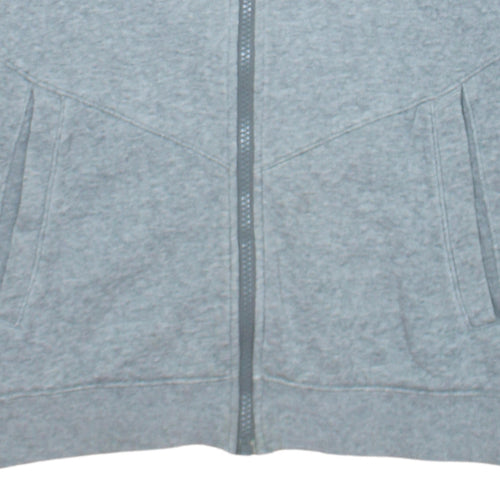 Nike Boys Grey Full Zip Hoodie XL 13-15 Years Cotton Blend Casual