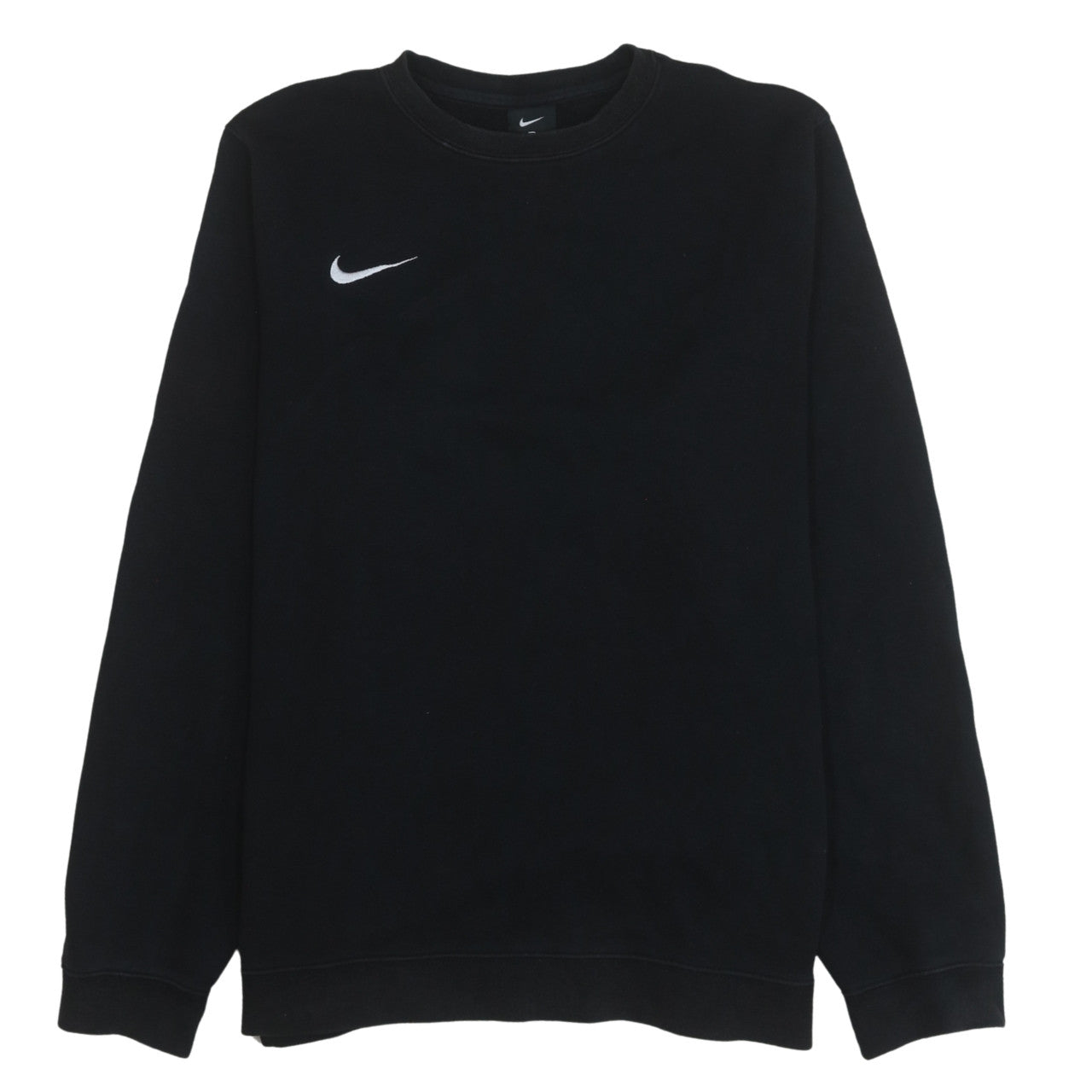 Nike Men's Black Pullover Sweatshirt L Logo Crew Neck Fleece
