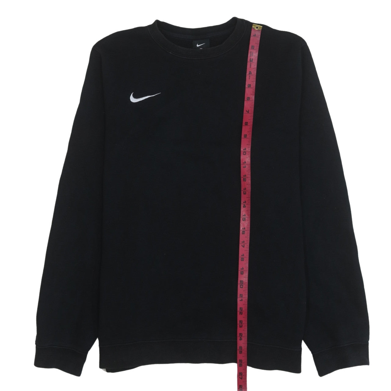 Nike Men's Black Pullover Sweatshirt L Logo Crew Neck Fleece