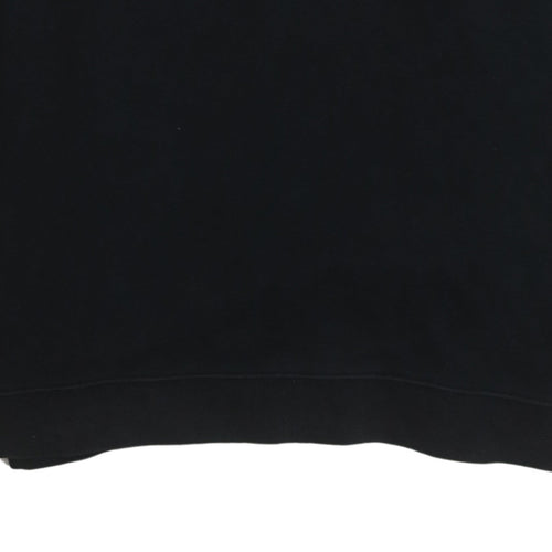 Nike Men's Black Pullover Sweatshirt L Logo Crew Neck Fleece