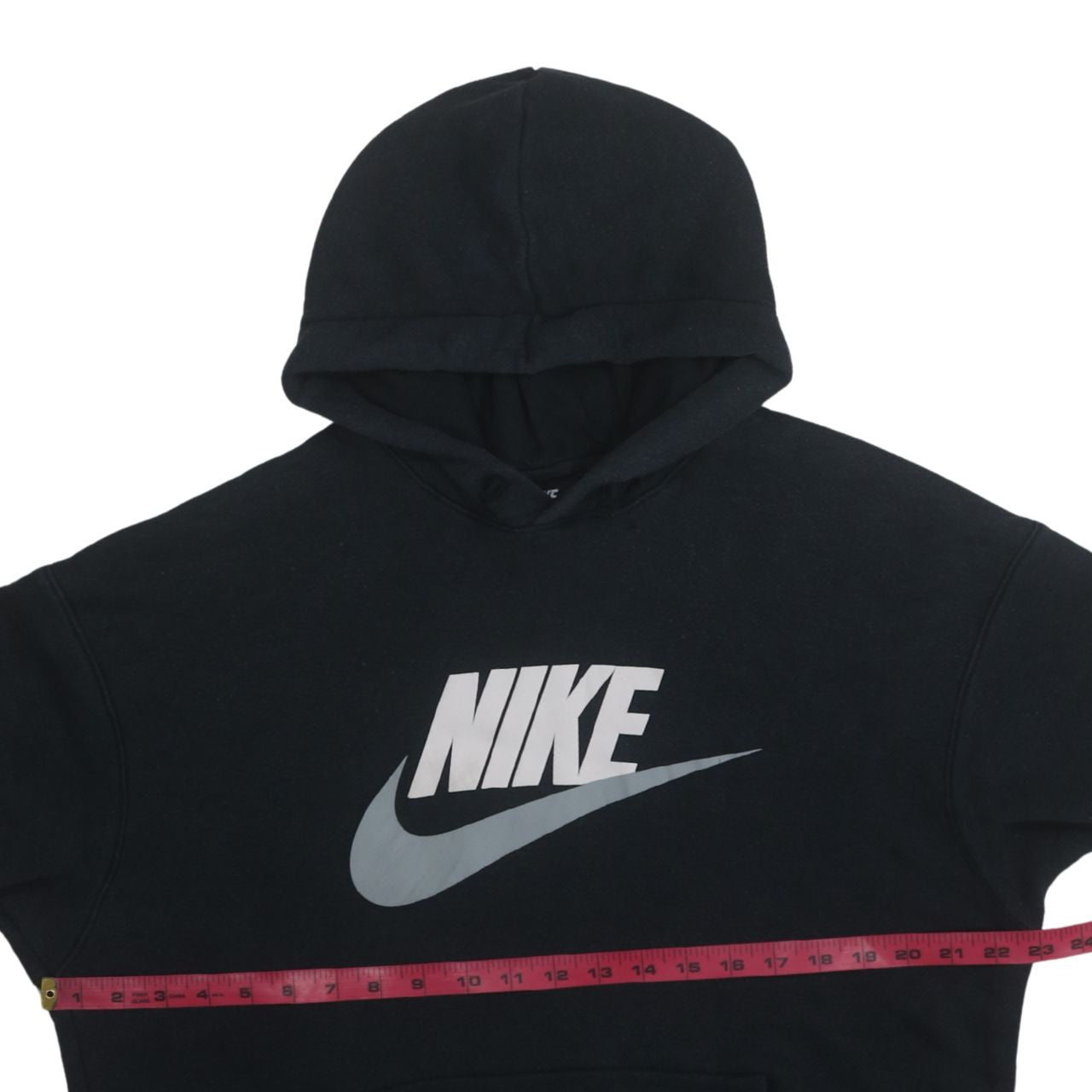 Nike Men's Black Pullover Hoodie L Logo Fleece Sweatshirt