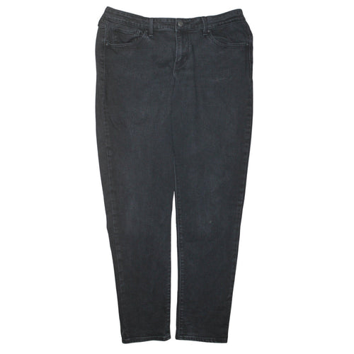 Levi's 811 Curvy Skinny Black Jeans Women Size 33 Slim Fit Denim