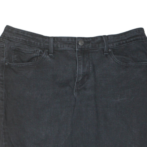 Levi's 811 Curvy Skinny Black Jeans Women Size 33 Slim Fit Denim
