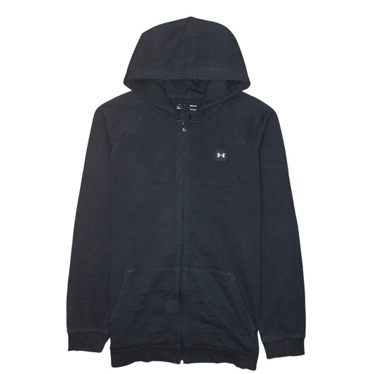 Front view of Under Armour Men’s Black Full Zip Hoodie 3XLT ColdGear Fleece