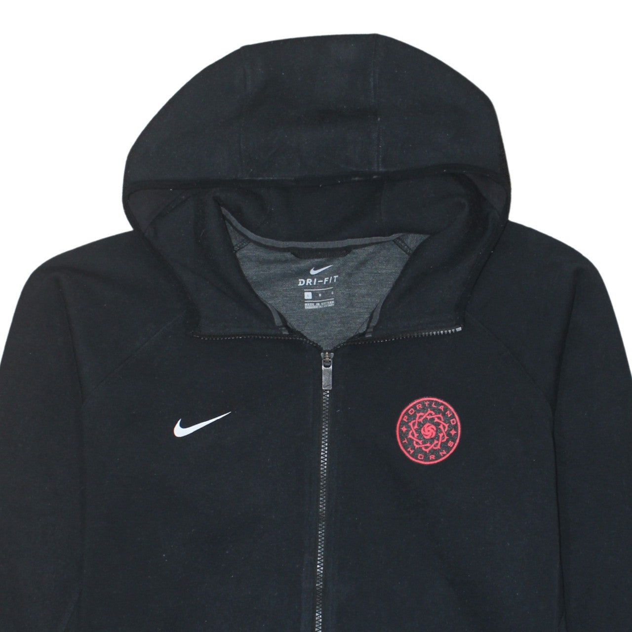 Nike Men's Black Dri-Fit Full Zip Hoodie Size L Sportswear