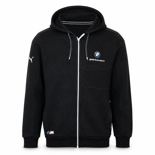 Puma BMW Motorsport Men's Black Full Zip Hoodie Size S
