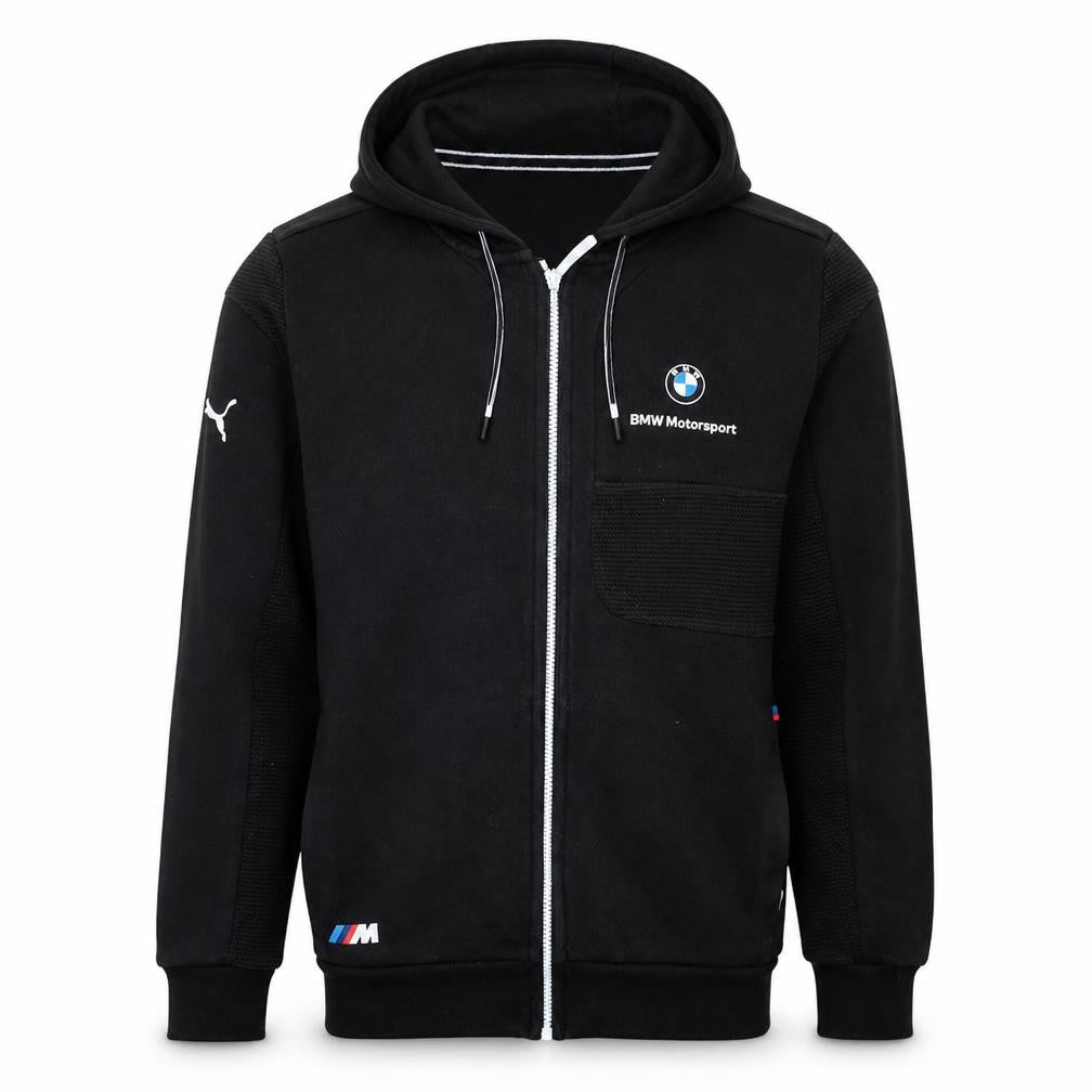 Puma BMW Motorsport Men's Black Full Zip Hoodie Size S