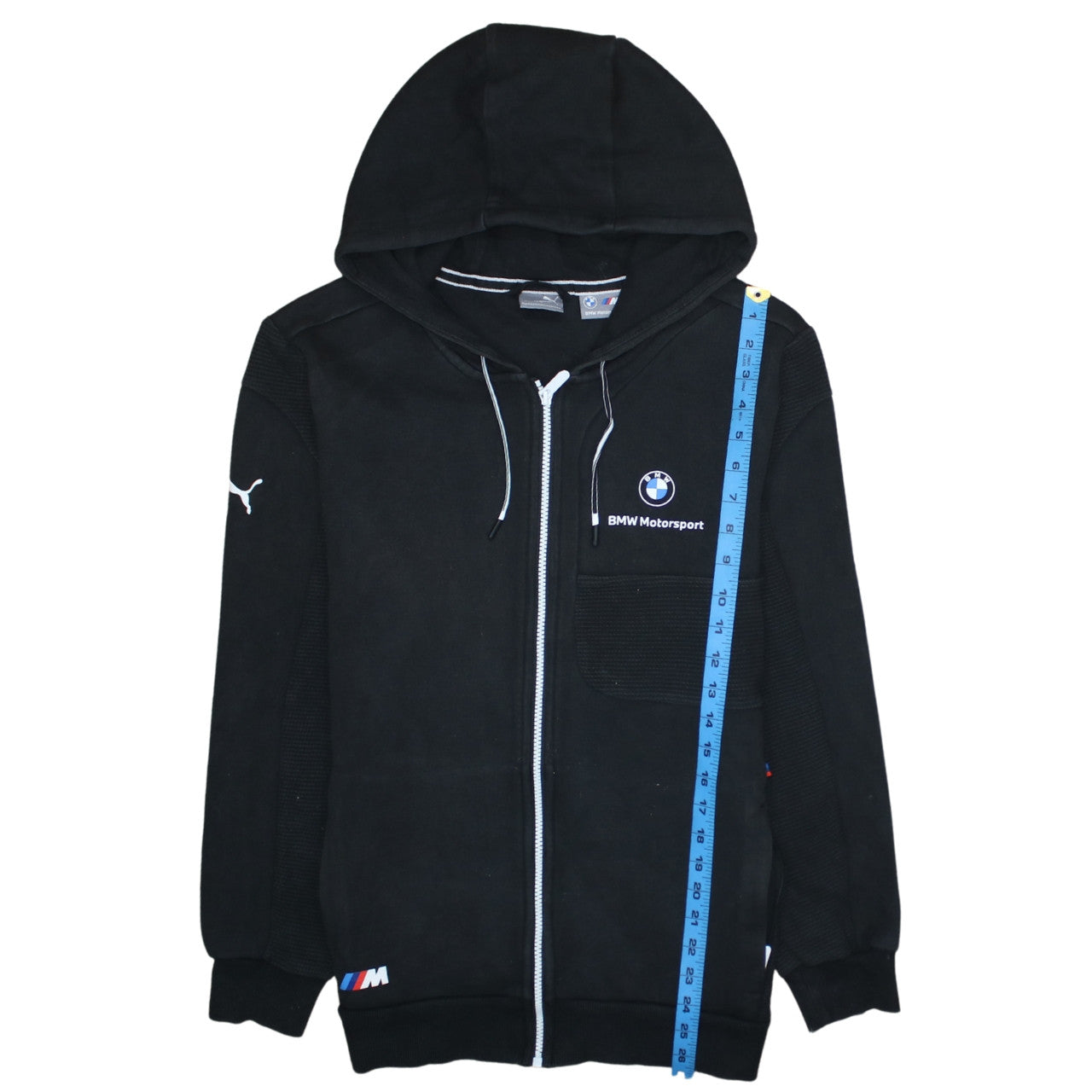 Puma BMW Motorsport Men's Black Full Zip Hoodie Size S
