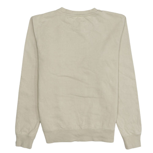 Calvin Klein Jeans Men's Beige Slim Fit Crew Neck Sweatshirt S