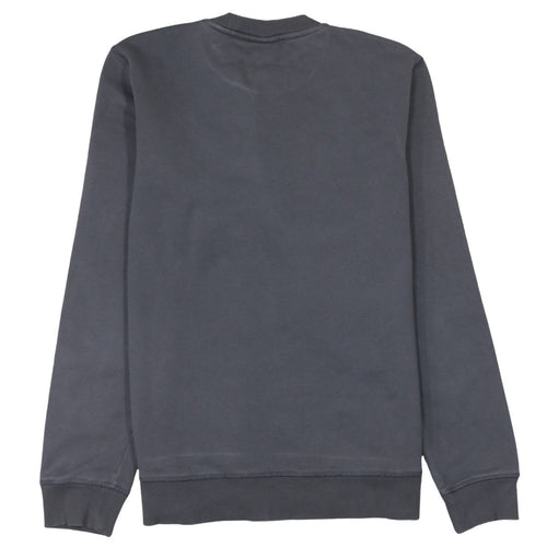 Napapijri Men’s Grey Crew Neck Sweatshirt Size S Logo Pullover