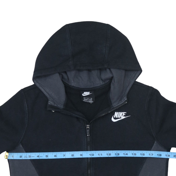 Nike Boys Black Full Zip Hoodie XL 13-15 Years Cotton Blend