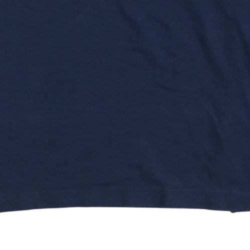 Tommy Jeans Men's Navy Long Sleeve Polo Shirt Size M