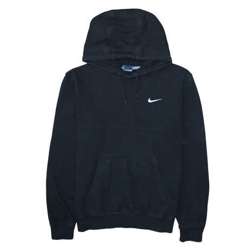 Nike Men’s Black Pullover Hoodie Medium Logo Hooded Sweatshirt