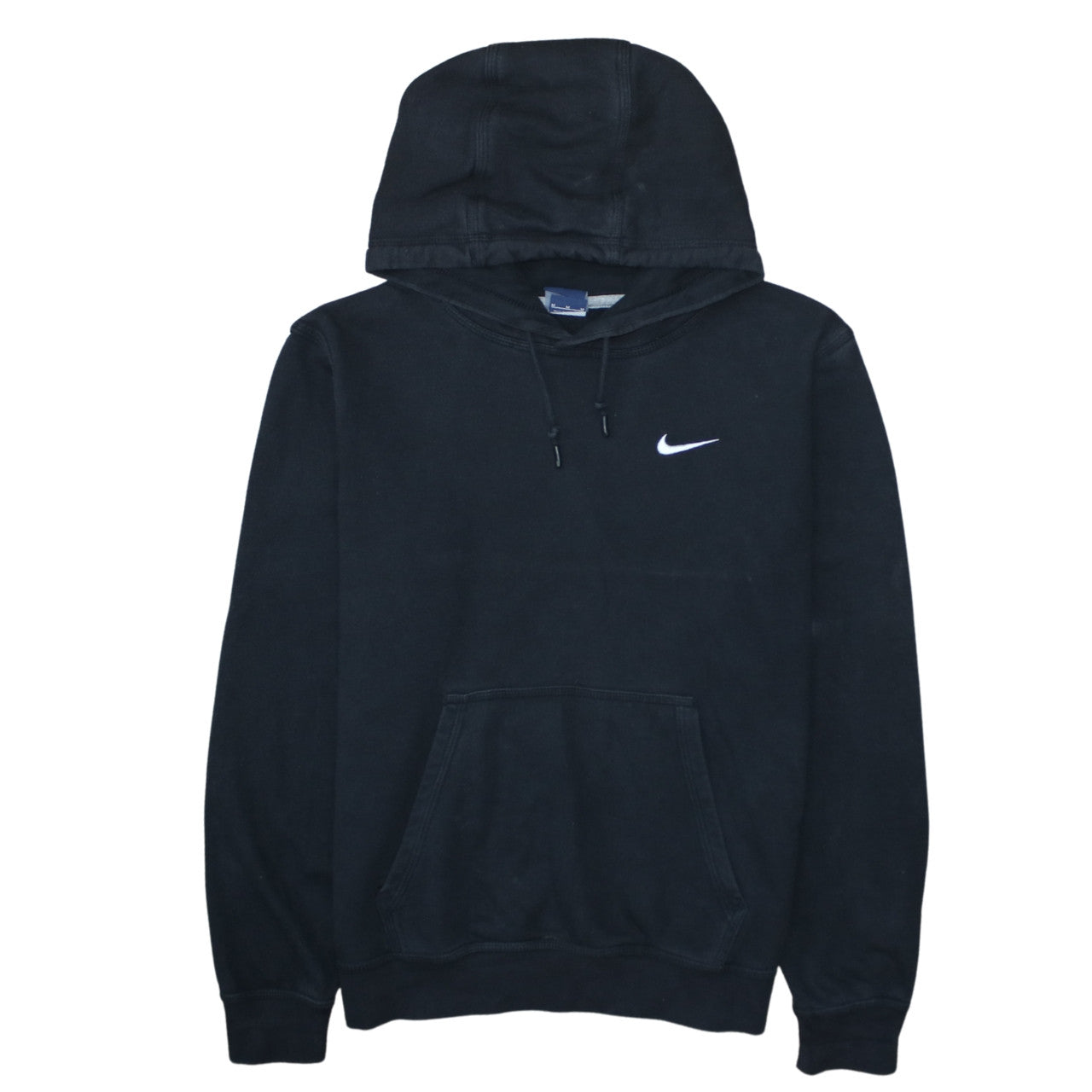 Nike Men’s Black Pullover Hoodie Medium Logo Hooded Sweatshirt