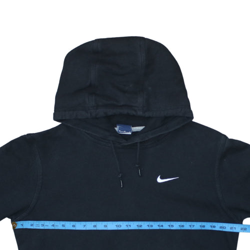 Nike Men’s Black Pullover Hoodie Medium Logo Hooded Sweatshirt