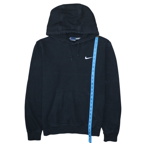 Nike Men’s Black Pullover Hoodie Medium Logo Hooded Sweatshirt