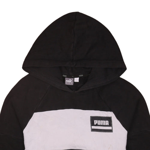 Puma Men's Black Pullover Hoodie Small Logo Sportswear