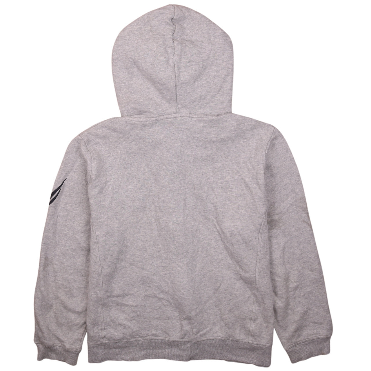 Nautica Women's Grey Full Zip Hoodie XL Cotton Blend Logo Casual