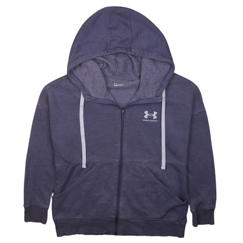 Under Armour Men's Blue Full Zip Hoodie XS Fleece Lined
