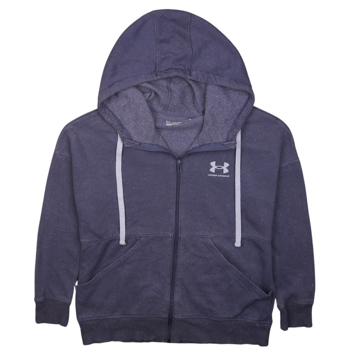 Under Armour Men's Blue Full Zip Hoodie XS Fleece Lined
