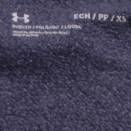 Under Armour Men's Blue Full Zip Hoodie XS Fleece Lined