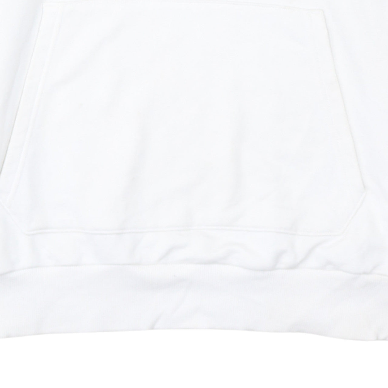 Reebok Women's White Large Pullover Hoodie with Logo Print