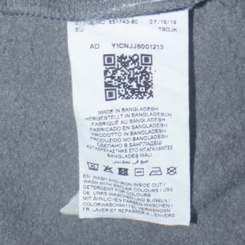 Puma Men Grey Pullover Hoodie Medium Graphic Sportswear